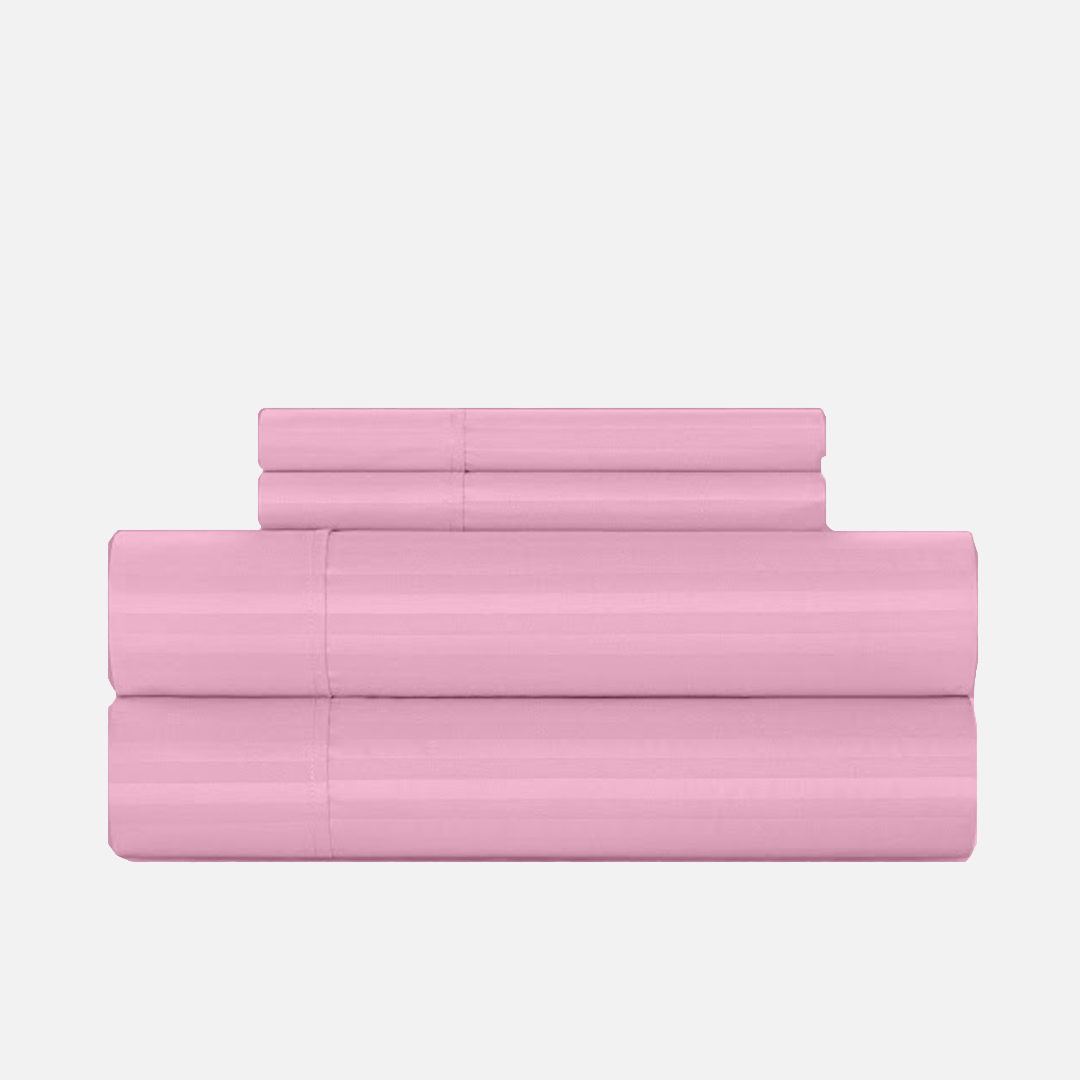 Pink Stripe Sheet Set Comfy Sateen