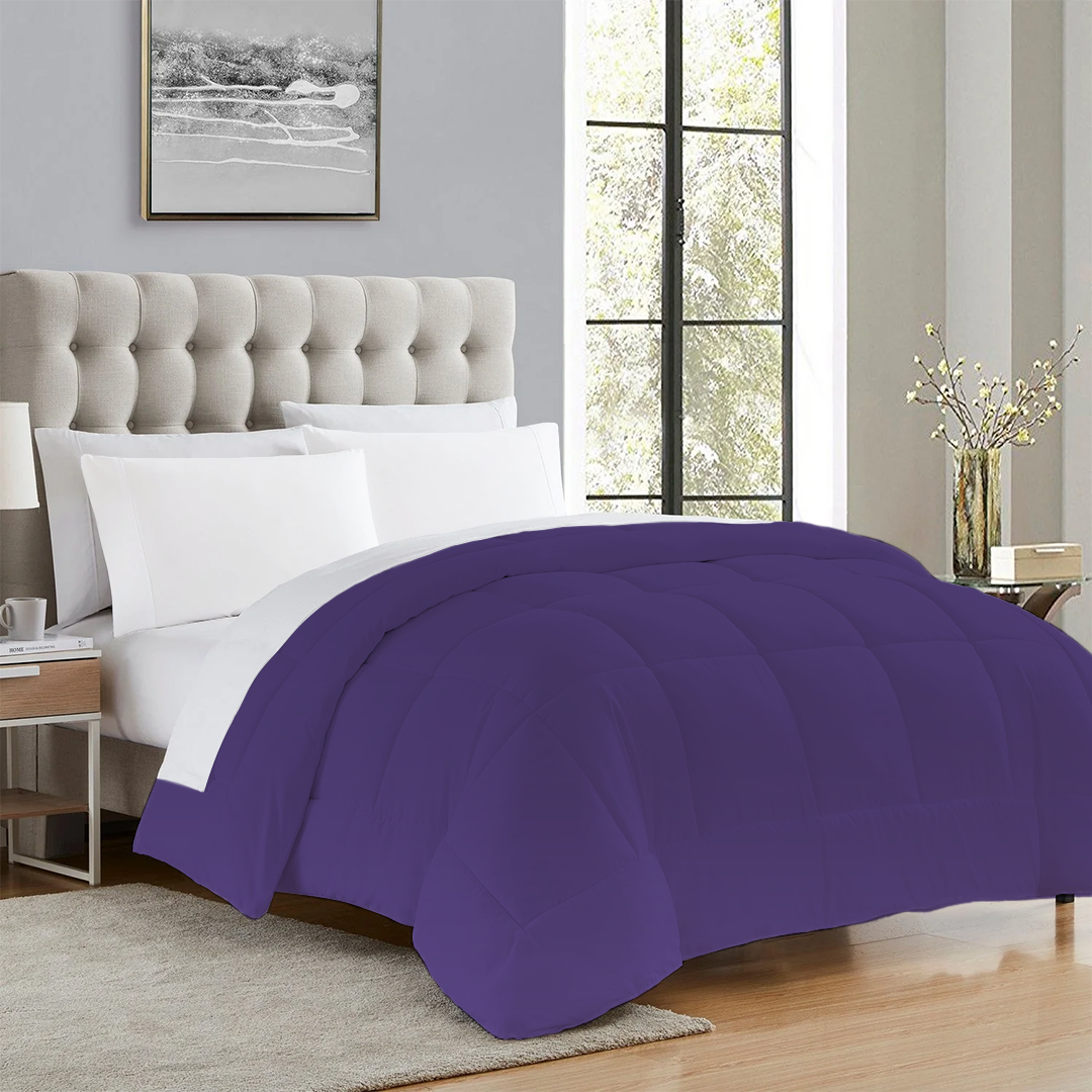 Cotton Purple Comforter 400 GSM Comfy Solid