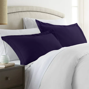 Purple Pillow Shams Solid Comfy