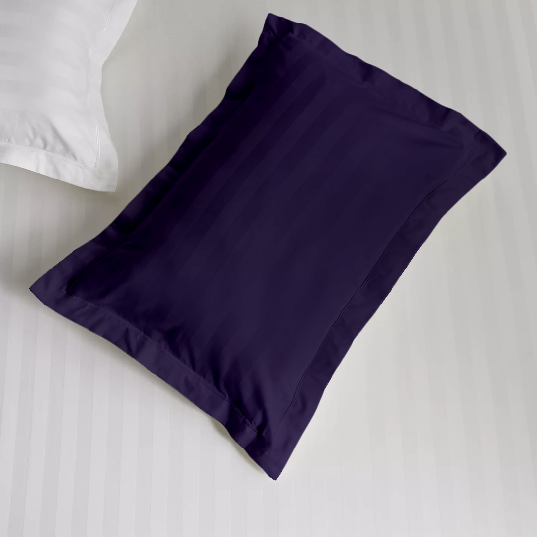 Purple Stripe Pillow Shams Comfy Sateen