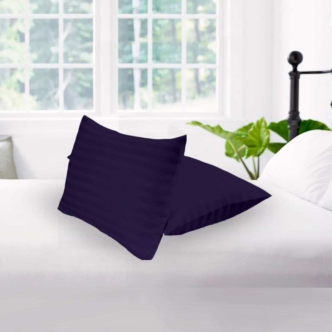 Purple Stripe Pillowcase Comfy Sateen