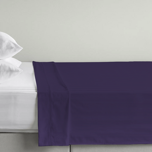 Purple Stripe Flat Sheet Comfy Sateen