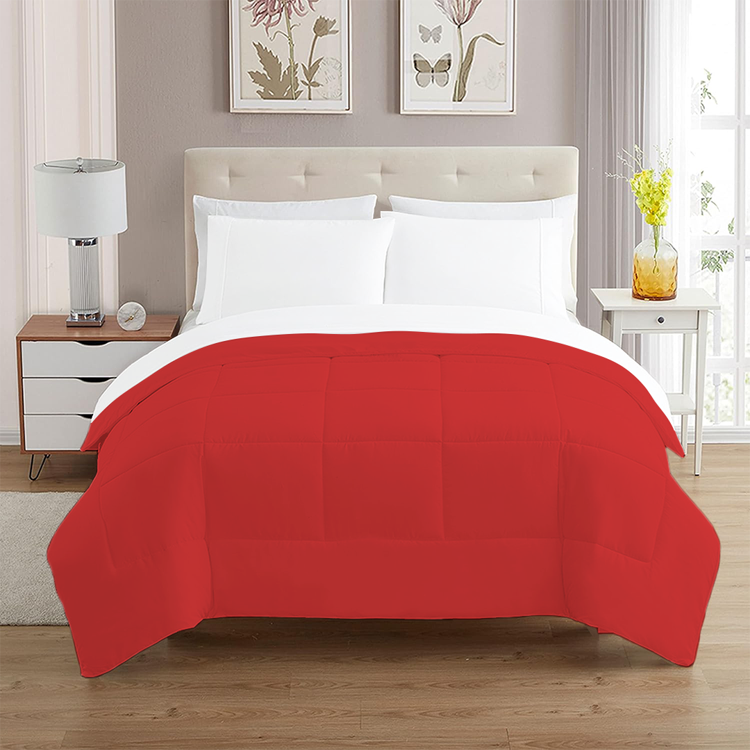 Red Comforter 400 GSM Comfy Sateen