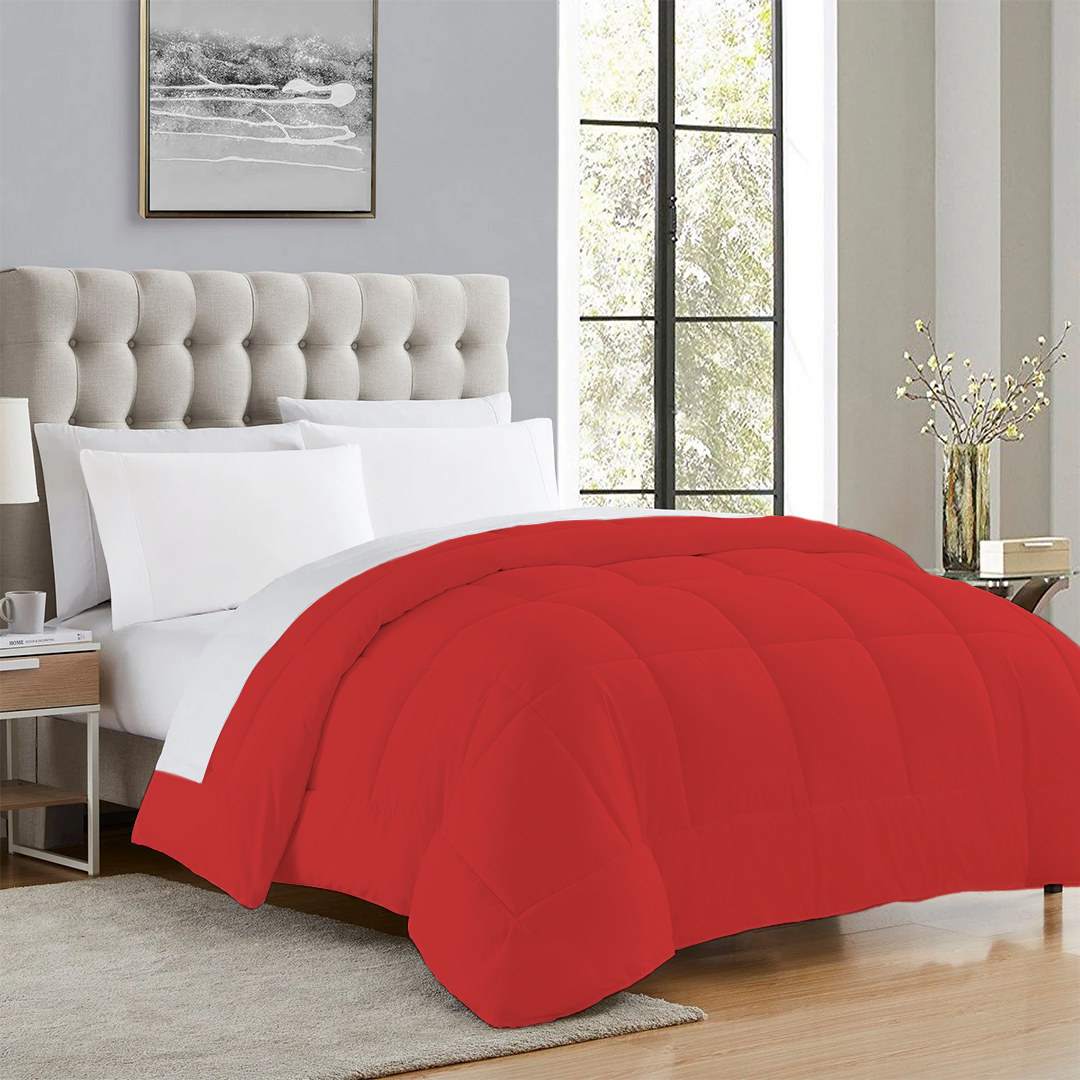 Red Comforter 400 GSM Comfy Sateen