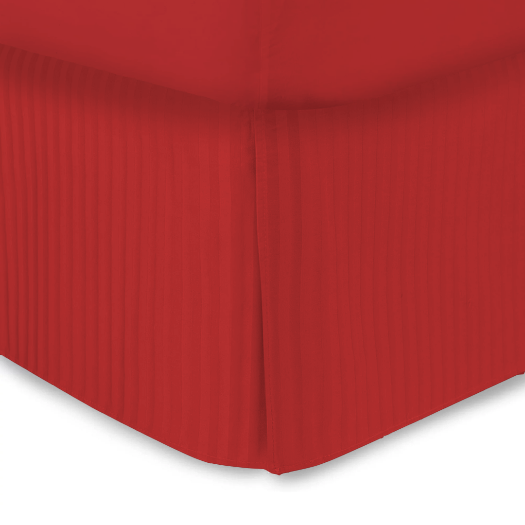 Red Stripe Bed Skirt (Comfy - 300TC)