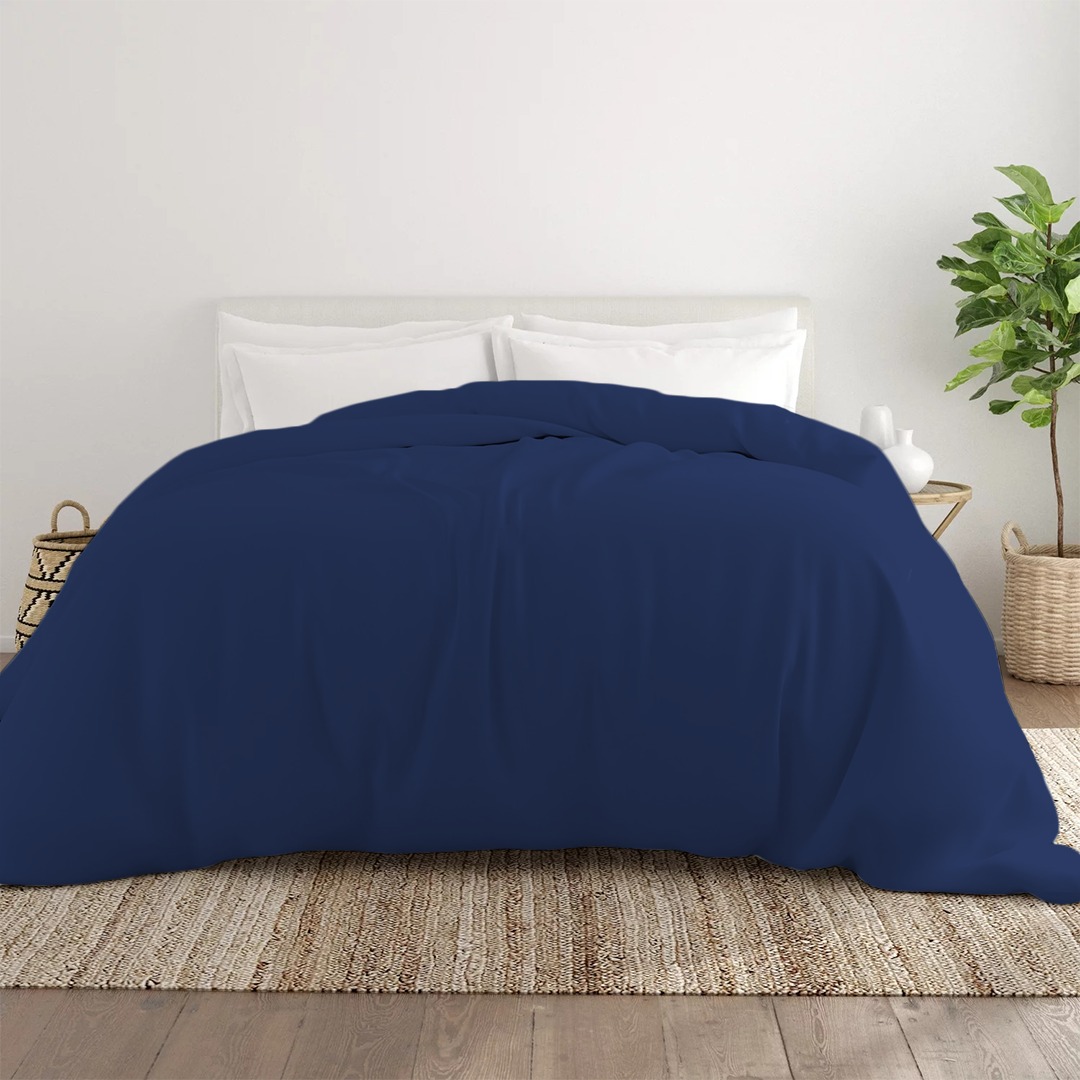 Royal Blue Duvet Cover Solid Comfy Sateen