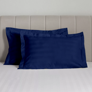 Royal Blue Stripe Pillow Sham Comfy Sateen