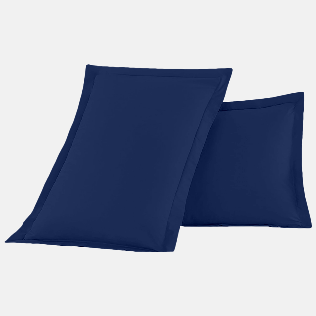 Royal Blue Pillow Shams Solid Comfy Sateen