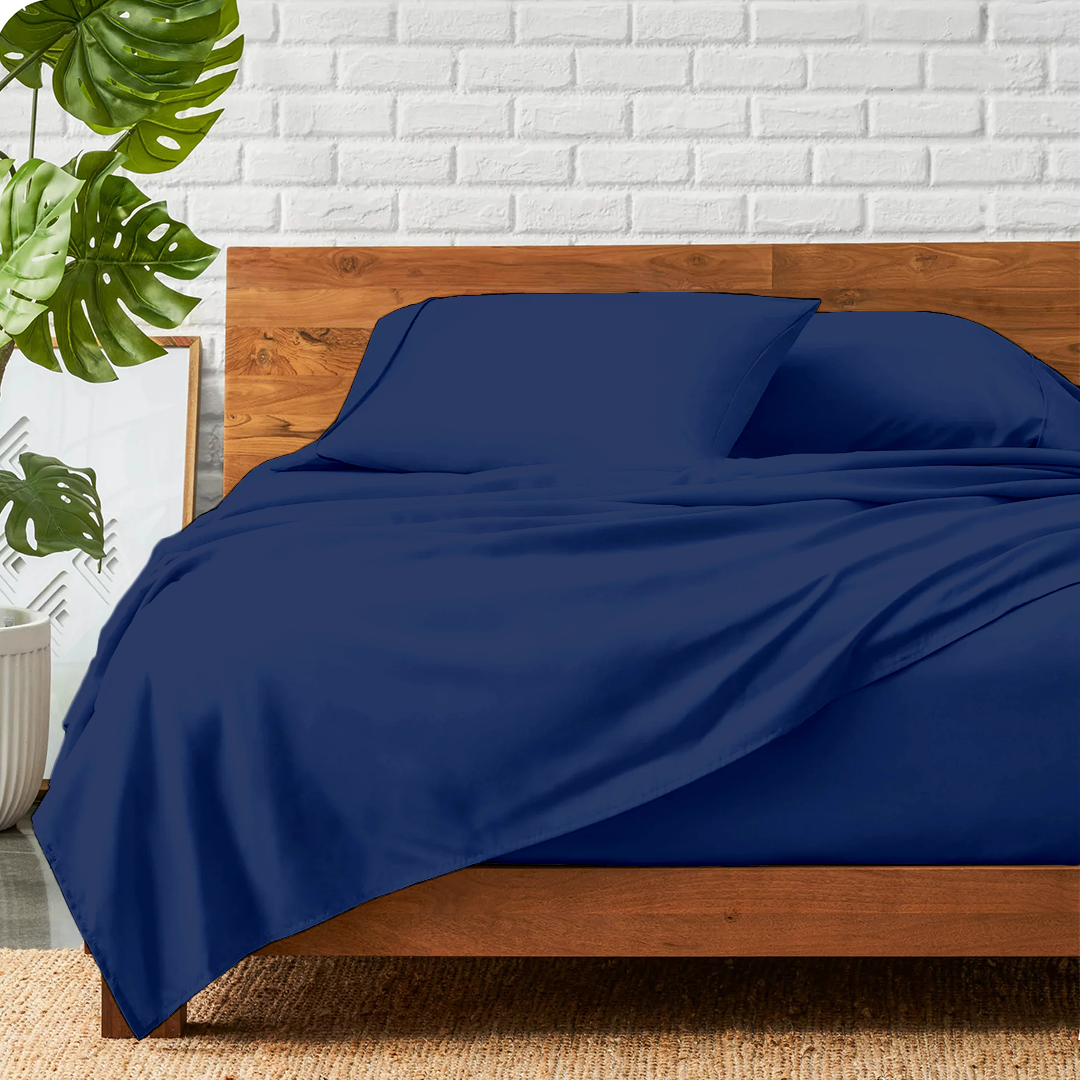 Royal Blue Sheet Set Bliss Solid Sateen