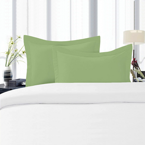 Sage Pillow Shams Solid Bliss Sateen