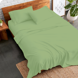 Sage Green Sheet Set Bliss Solid Sateen