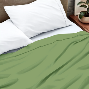 Sage Flat Sheet Solid Bliss Sateen