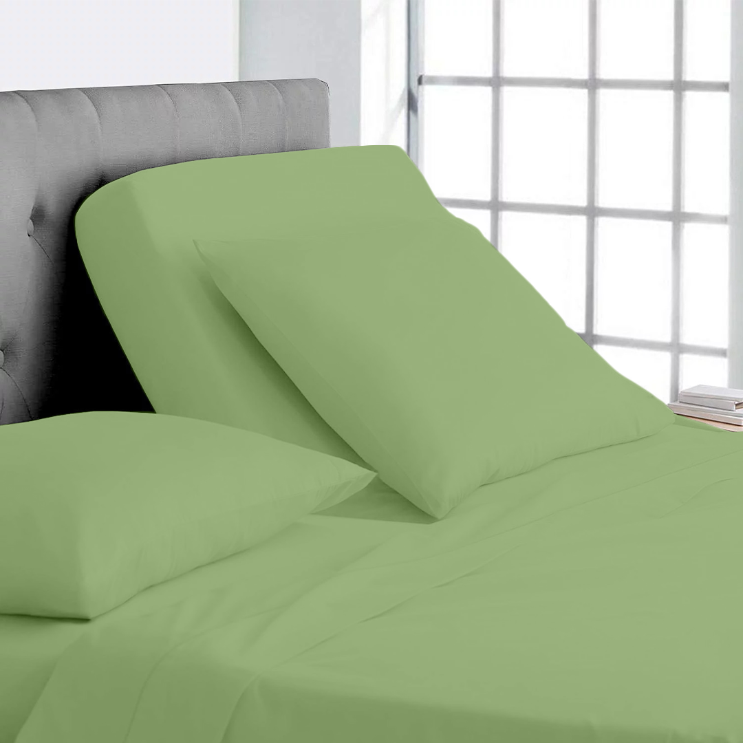 Sage Top Split Sheet Set 34 Inches Solid Bliss