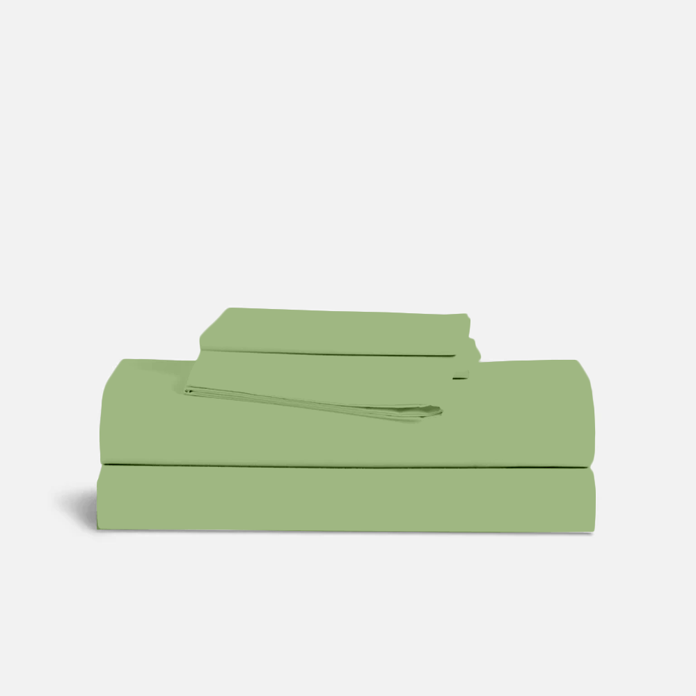 Sage Green Sheet Set Bliss Solid Sateen