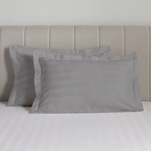 Light Grey Stripe Pillow Shams Comfy Sateen