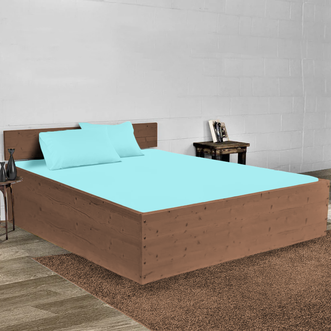 Light Blue Waterbed Sheet Set