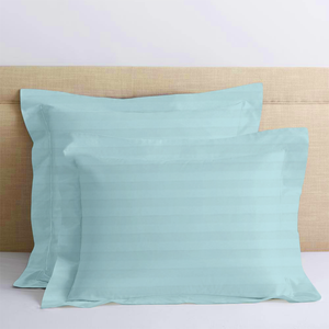 Light Blue Stripe Euro Sham Comfy Sateen