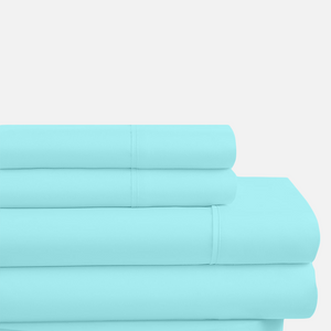 Light Blue Waterbed Sheet Set