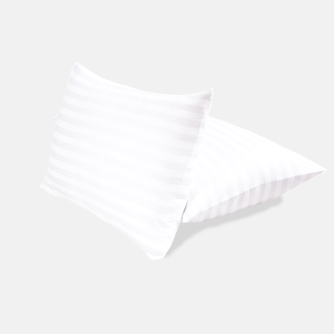 White Striped Pillowcase Bliss Sateen