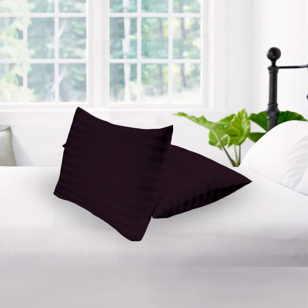 Wine Stripe Pillowcase Comfy Sateen