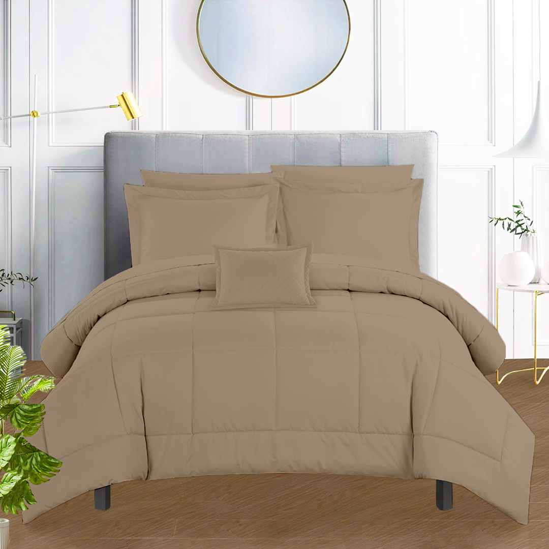 Bliss Taupe Bed in a Bag