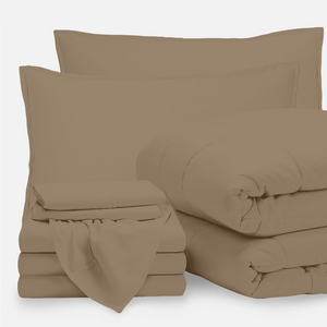 Bliss Taupe Bed in a Bag