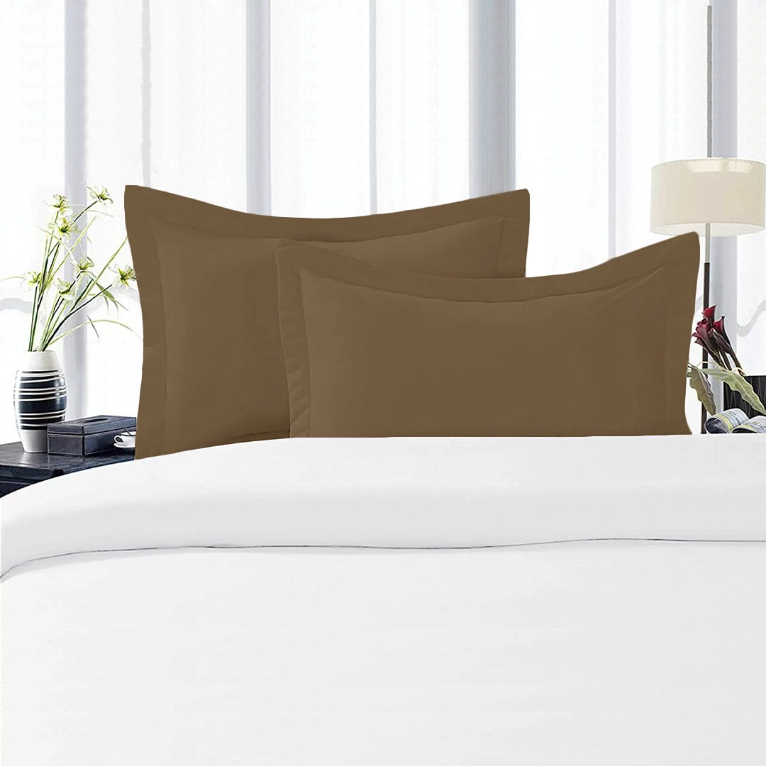 Pillowshams Solid Comfy Sateen Taupe