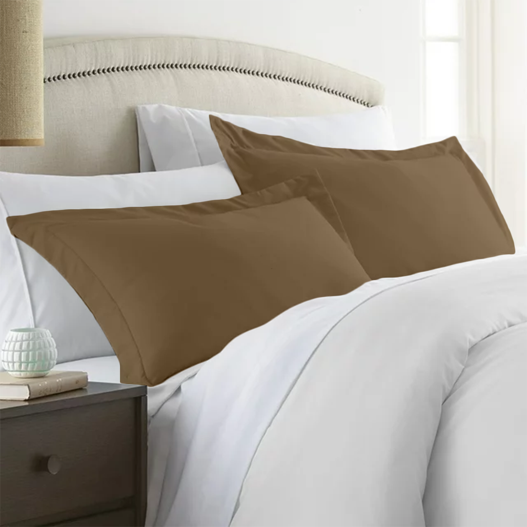 Pillowshams Solid Comfy Sateen Taupe