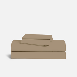 Taupe Sheet Set Bliss Solid Sateen