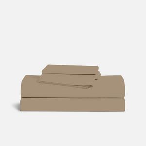 Taupe Sheet Set Bliss Solid Sateen