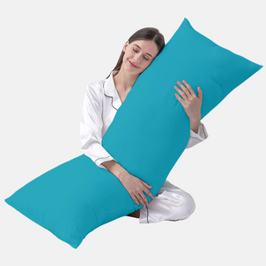 Turquoise Body Pillow Cover Solid Comfy