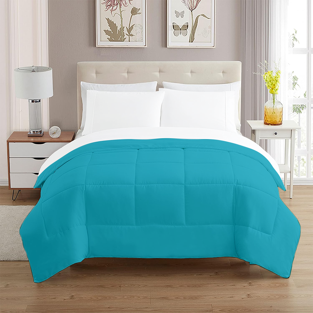 Turquoise Comforter 400 GSM Comfy Sateen