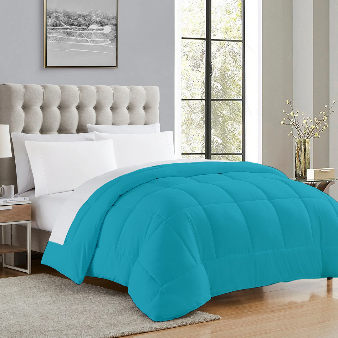 Turquoise Comforter 400 GSM Comfy Sateen