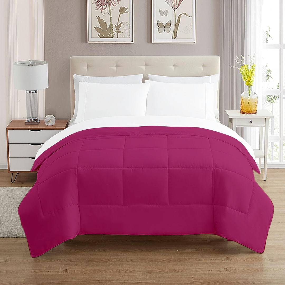 Hot Pink Comforter 400 GSM Comfy Sateen