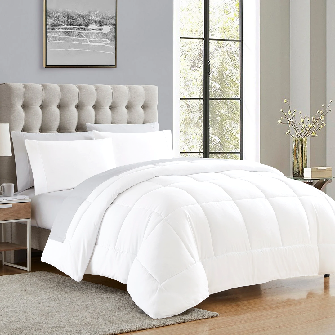 Cotton White Comforter Set