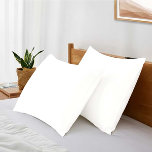 White Cotton Pillow Cases Solid Comfy Sateen