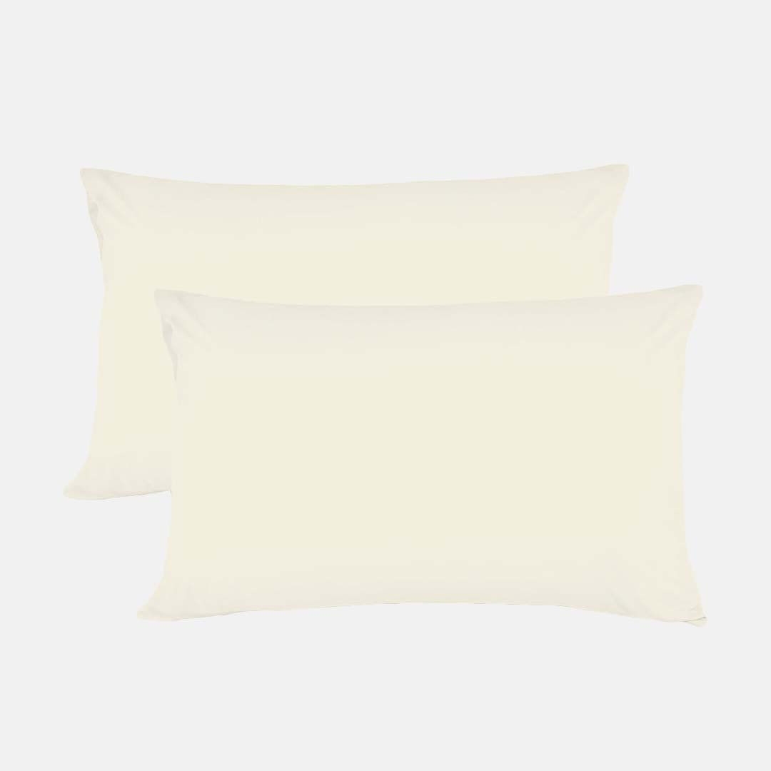 Ivory Pillowcases Solid (Comfy 300TC)