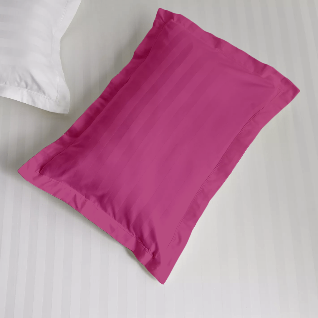 Hot Pink Stripe Pillow Shams Comfy Sateen