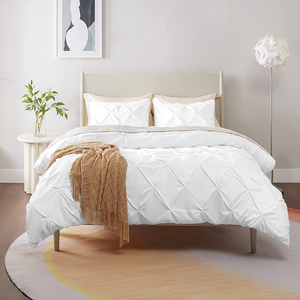 White Pintuck Duvet Cover Set Bliss