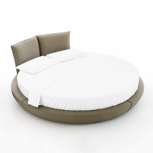 White Round Sheet Set 84 Inch Diameter Solid Comfy