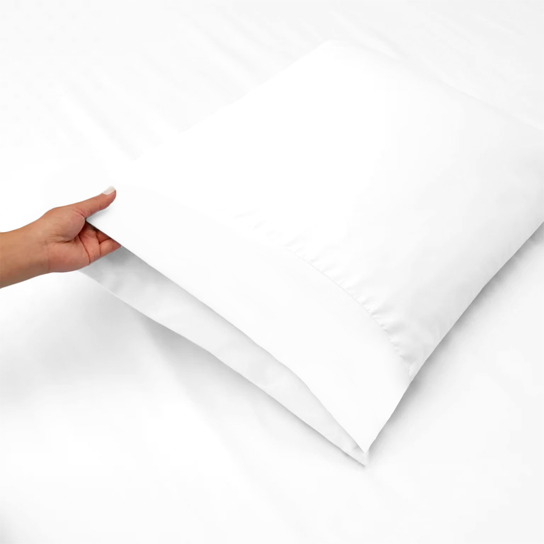 White RV Sheet Set Solid Bliss Sateen