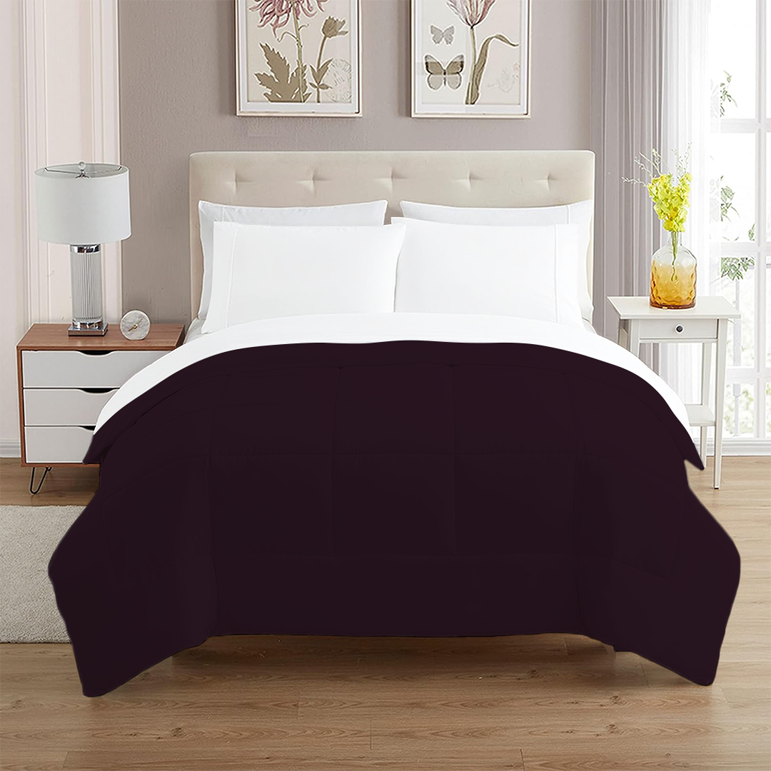 Wine Comforter 400 GSM Comfy Sateen