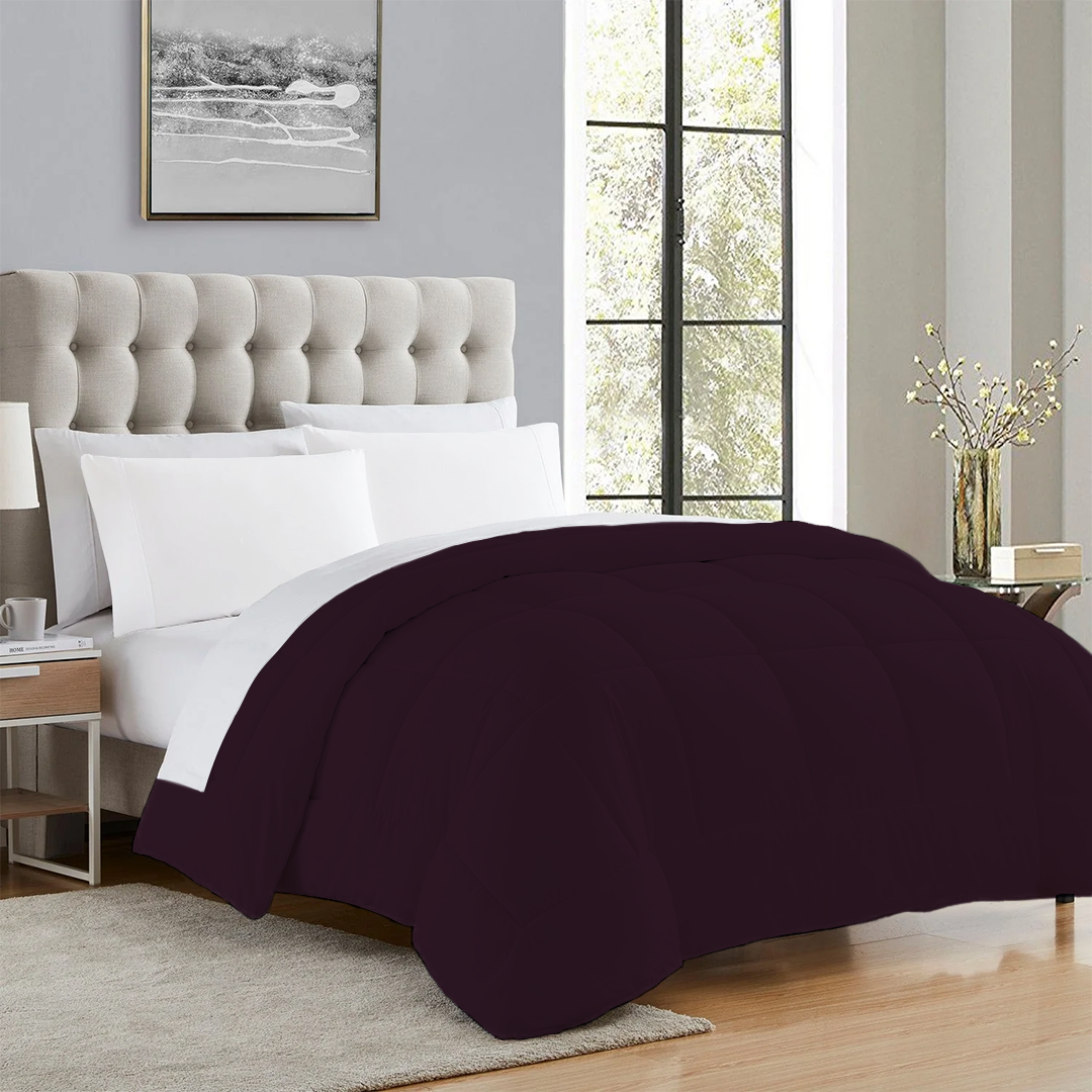 Wine Comforter 400 GSM Comfy Sateen