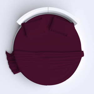 Comfy Round Sheet Set Solid 84 Inch Diameter Wine