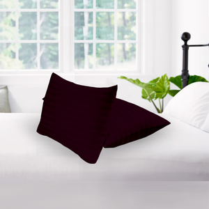 Wine Stripe Pillowcase Comfy Sateen