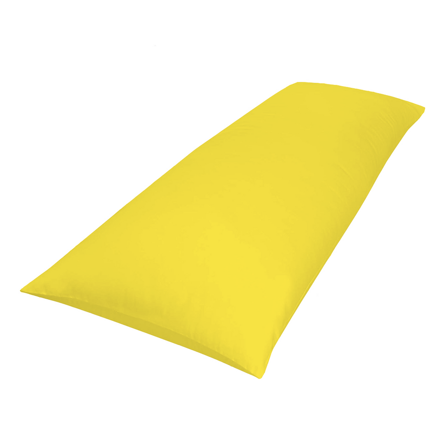 Bright yellow deals body pillow cover