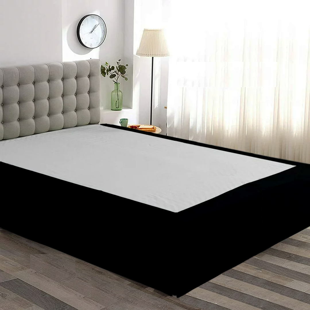 Black bed skirt solid (Bliss 400TC)