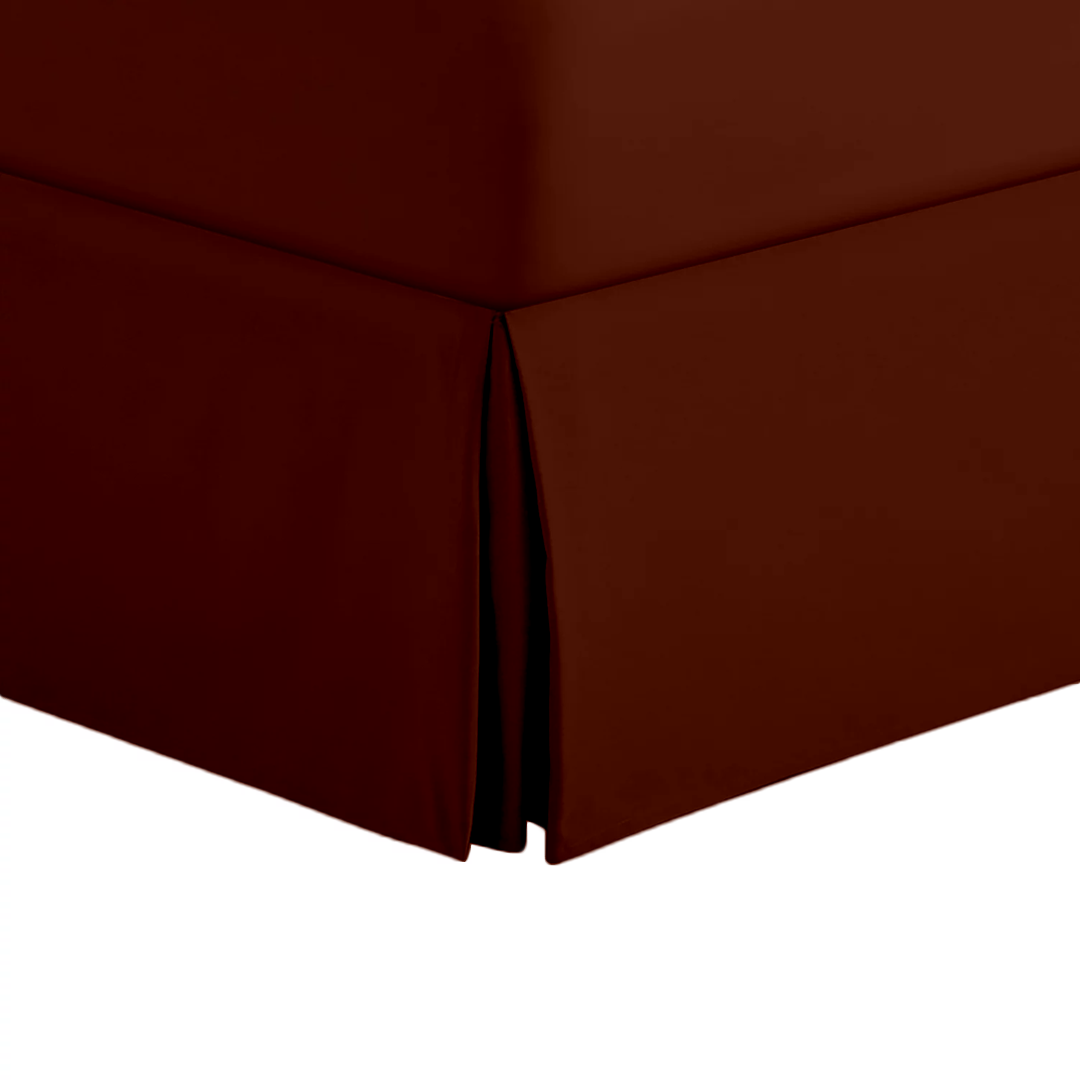 Burgundy Bedskirt Solid Comfy Sateen