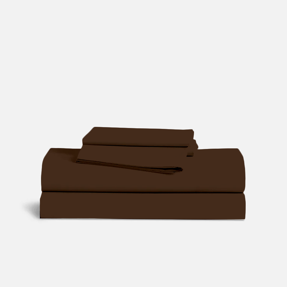 Chocolate Sheet Set Comfy Solid Sateen