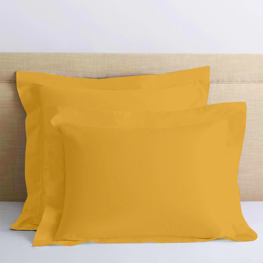 Gold Euro Sham Solid Comfy Sateen